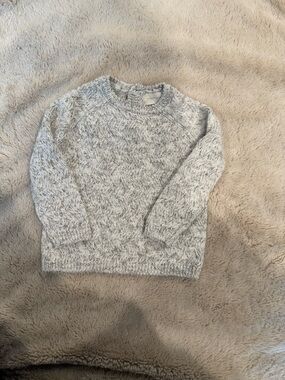 Quincy Mae Neutral Marled Knit Sweater